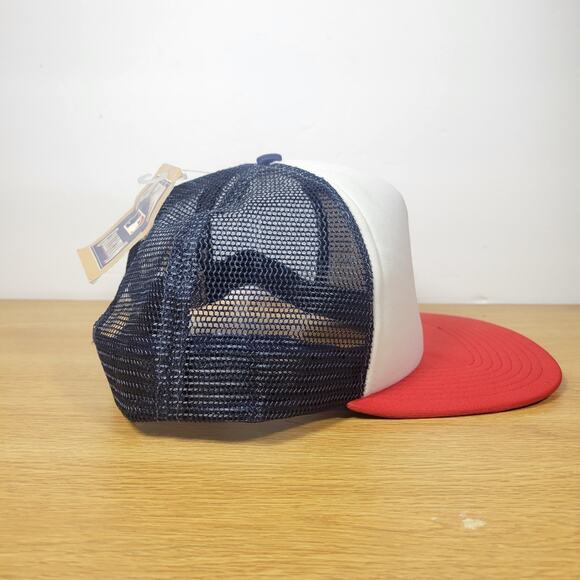 Vintage Los Angeles Anaheim Angels Hat Cap White Red Blue Snapback Foam Mens - Picture 5 of 10